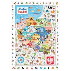 CzuCzu Puzzle obserwacyjne Mapa Polski